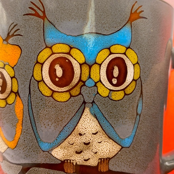 Great Gatherings “Owls On A Limb” Oversized Stoneware Design Pottery Ceramic Mug - Picture 8 of 8